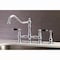 Kingston Brass KS3271PKLBS Duchess Bridge Kitchen Faucet W/ Brass Sprayer, Chrome KS3271PKLBS - alternate 2